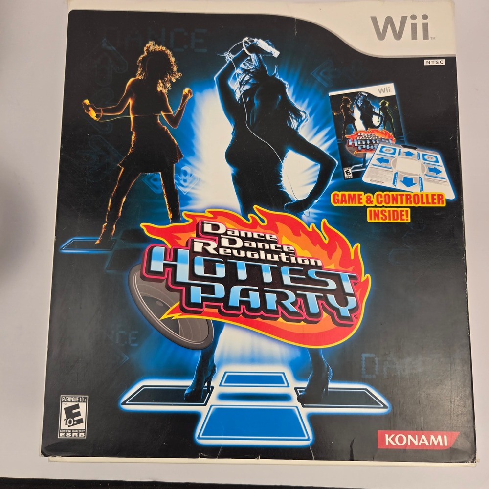 Konami DDR Dance Dance Revolution Hottest Party Wii Dance Pad Controller No Game